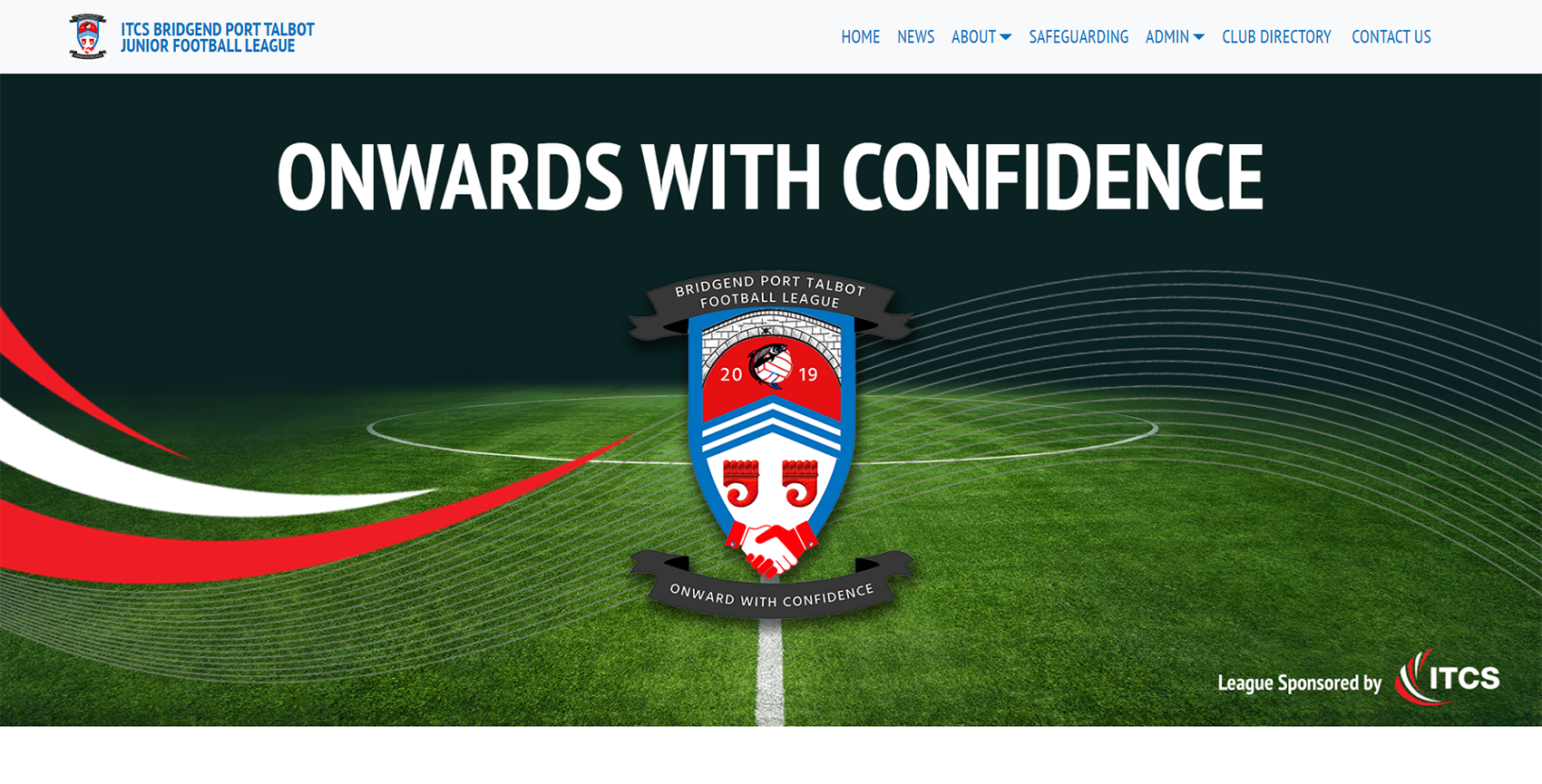 Screenshot of Bridgend Port Talbot Football League website